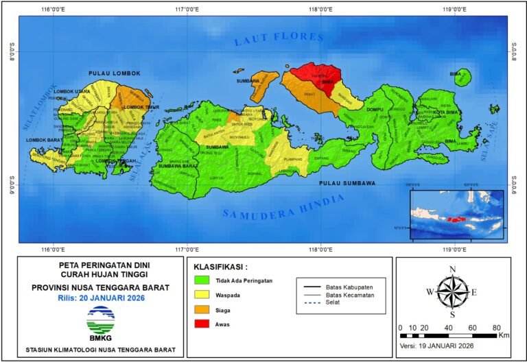 Ilustrasi Sebaran Curah Hujan. (Foto: BMKG).