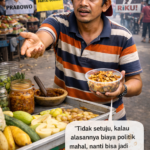 Ilustrasi Pedagang Rujak. (Foto: AI).